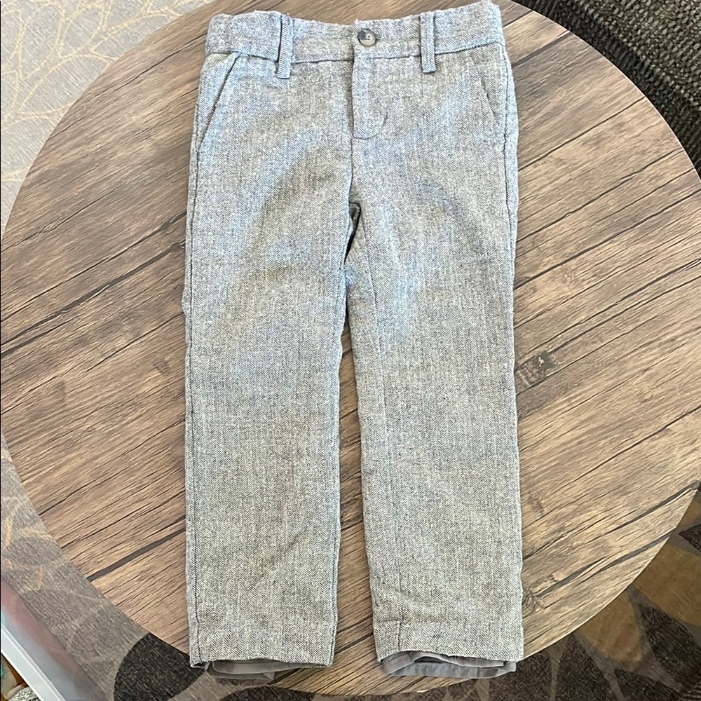 Janie and Jack Gray Formal Straight-Leg Trousers